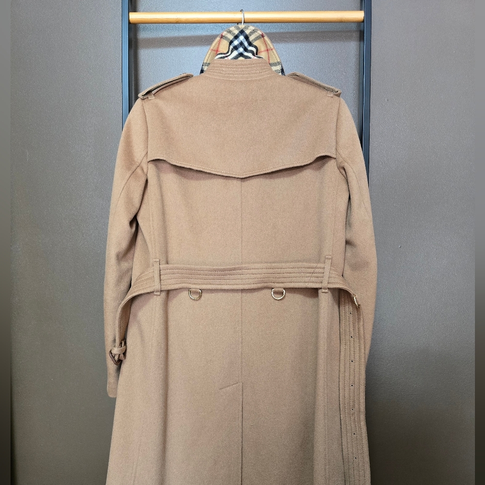 NWT BURBERRY Cashmere Double-Breasted Kensington Coat - Picture 4 of 16
